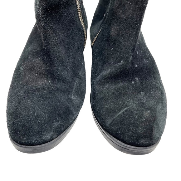 COUGAR Black Genuine Leather Suede Ankle Booties Boots Shoes WATERPROOF sz 9.5 - Picture 2 of 16